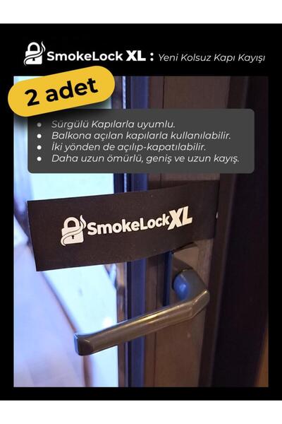 SmokeLock [YENİ] XL | Kolsuz Balkon Kapıları İçin YENİ Çözüm Seti, Kapı Sabit...
