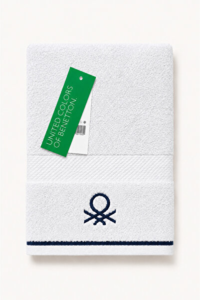 United Colors of Benetton Be-2292-Wh منشفة قطنية 100% بيضاء مقاس 70×140 سم