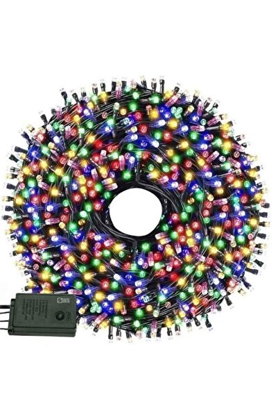 SIKS Instalație liniară de Crăciun, 100 de metri, 1000 de LED-uri, cu 8 efect...