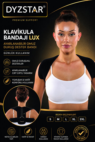 DYZSTAR Clavicle Bandage Lux Adjustable Shoulder Posture Support Band Daily U...