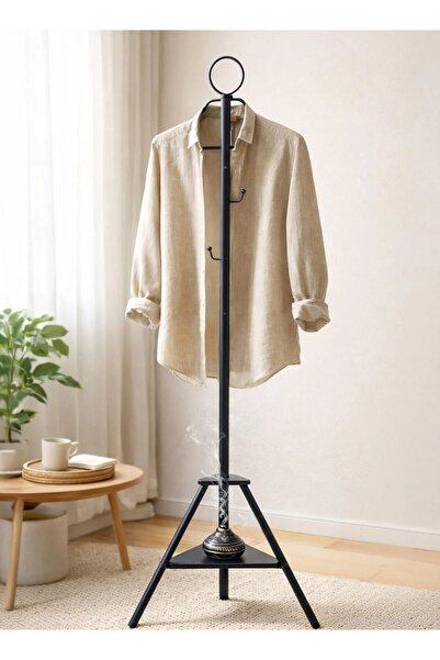 Cady One 175cm Height Clothes Steamer, Tripod Stand Garment Rack with Hooks P...