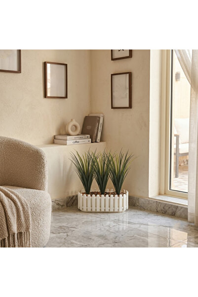 co arma Artificial Tree Basin Simulation of Natural Cactus with 3 Plants in a...