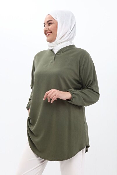 volkitolki Viskon yumuşak kumaş pamuklu dokuma rahat Tunik