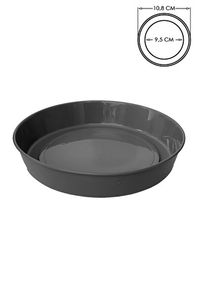 ToXA Saksı Tabağı 10.8cm Klasik Tabak No3 Tabak Gri Serinova Parlak Plastik A...