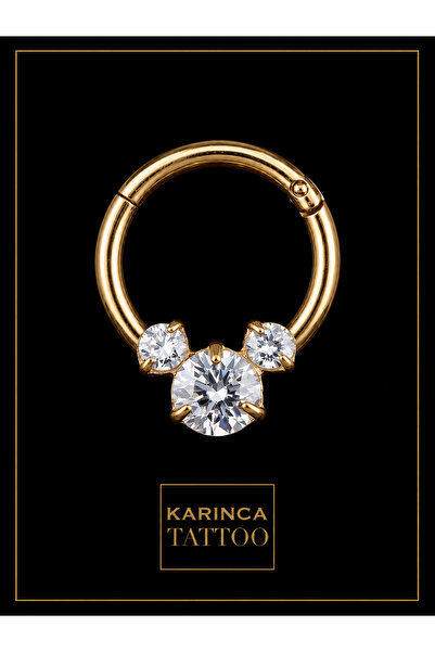 Karınca Piercing Yüksek Kalite Mickey Mouse Taşlı Piercing Kulak Forward Heli...