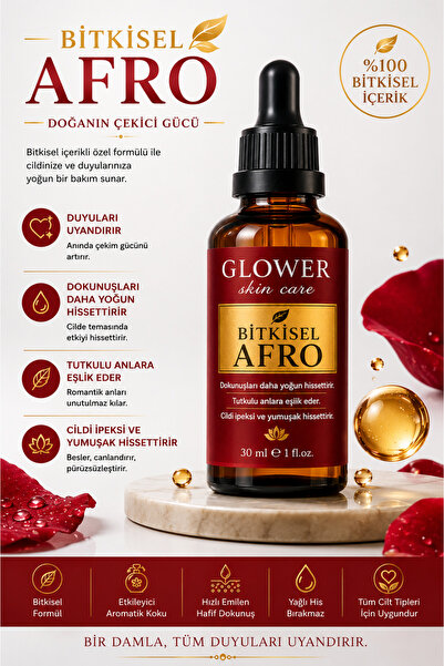 GLOWER SKİN CARE BİTKİSEL Afrodi.zyak i.stek a.rttırıcı u.yarıcı serum 30 ml