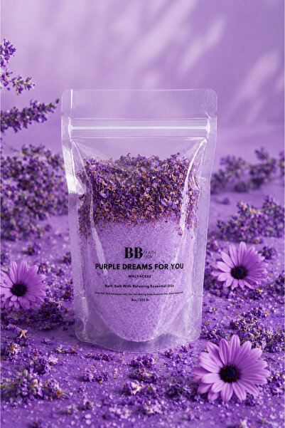 bath box Bathbox Mor Düşler Manikür Pedikür Banyo Tuzu 225 gr