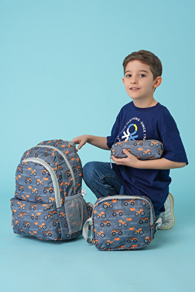 Cambridge Polo Club 3-Piece Gray Truck School Bag Set PLCAN2079.335