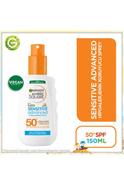 Nacario Ambre Solaire Sensitive Advanced Güneş Koruyucu Çocuk Sprey GKF50+ 20...