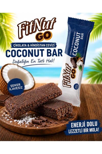 FitNut Şekersiz Çikolata & Hindistan Cevizi Bar 40g