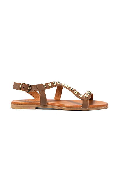 John May Women / Girls Sandals Mar-25Y-072-4010 John May Dark Brown