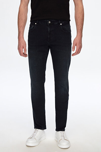 Damat Slim Fit Lacivert %100 Pamuklu Denim Pantolon