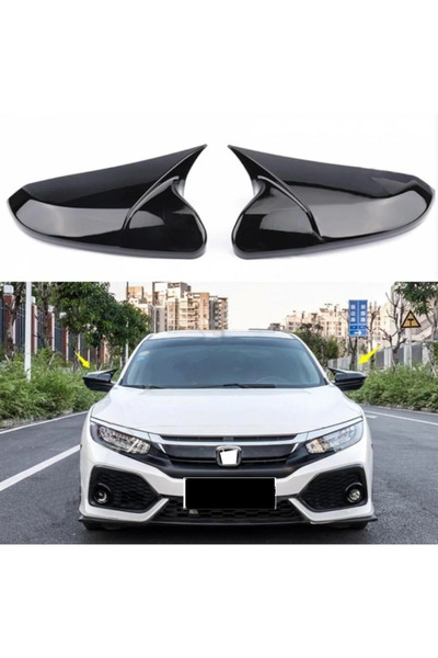 Drs Tuning Honda Civic Uyumlu Fc5 Hatchback Sedan Uyumlu Yarasa Ayna Kapağı (...