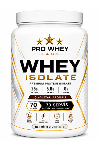 Genel Markalar Pro Whey Labs Whey Isolate Çikolatalı Aromalı 2050 g 70 Servis...
