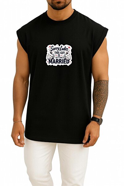 Bahriyeli Collection Oversized Sorry Girls This Guy Is Married Chest Printed ...