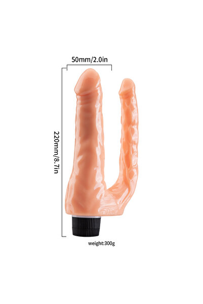 Sensvia Çift Başlı Titreşimli Çatal Vibratör – Ultra Realistik Anal ve Vajinal Eş Zamanlı Kullanıma Uygun Tasarım