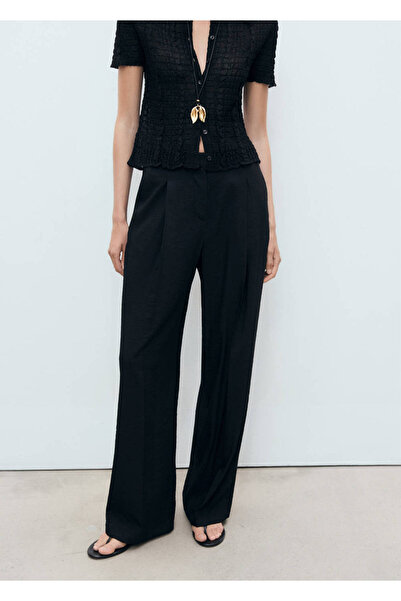 MANGO Woman Wideleg pensli pantolon