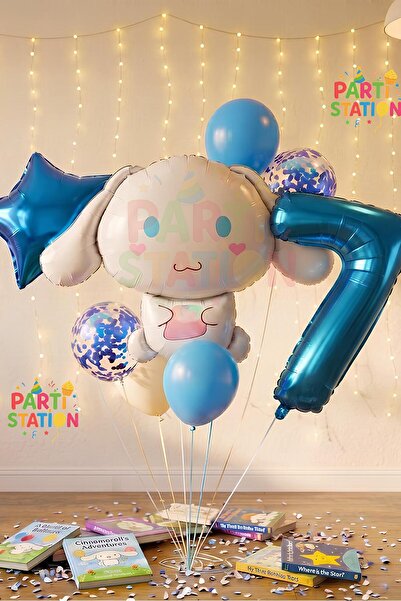 Parti Station Sanrio Kuromi Cinnamon 7 Yaş Balon Set Anime Hello Kitty Kuromi...