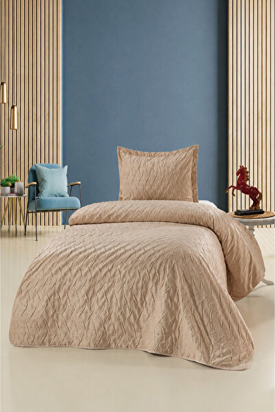 Bella Home Zara Single Velvet Bedspread |   180X240 cm |   Soft Textured |   ...