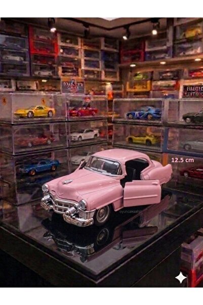 OYUNCAKSAHİLİ KLASİK MODEL PEMBE METAL ARABA 1.36 ÖLÇEK DIECAST ARABA KOLEKSİ...