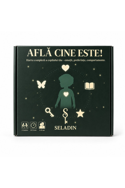 SELADIN Joc educativ, Seladin, AFLA CINE ESTE, harta personalitatii si caracterului copilului tau, 4-12 ani