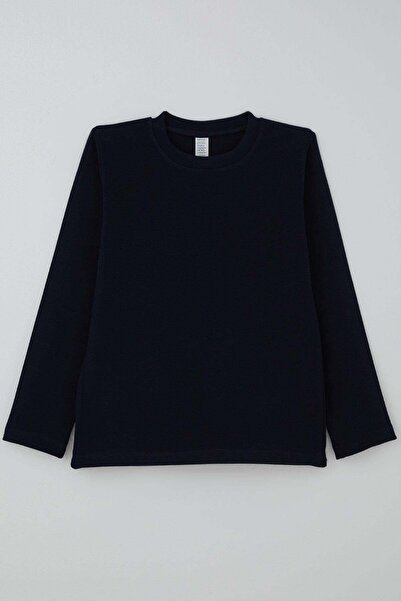 Breeze Tricou cu mânecă lungă bleumarin pentru băiat - 9-14 ani, model de bază