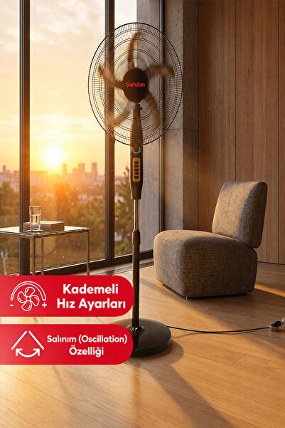 Şamdan 16" Ayaklı Vantilatör