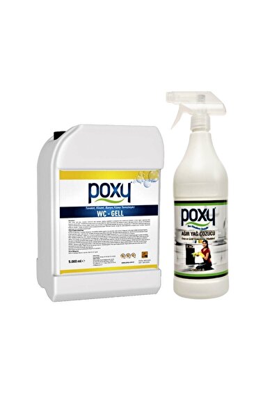 Poxy Wc Jell 5 lt ve Ağır Yağ Çözücü 1 lt