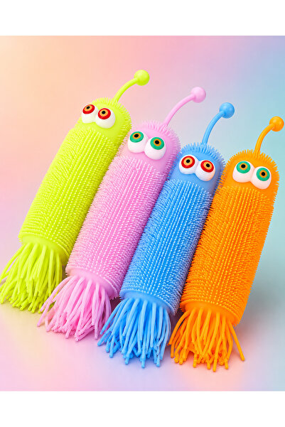 Luminous Blinking Bumpy Eye Hedgehog Yoyo Toy Octopus Frequent Release Anti Stress Toy 1pc