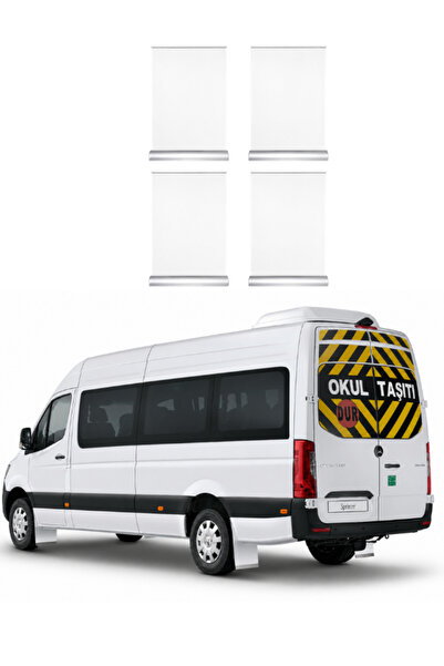 KAPOTO Mercedes Sprinter Ön Arka Beyaz Krom Detaylı 4 Lü Set Paçalık Takımı Çamurluk Tozluk Aksesuar