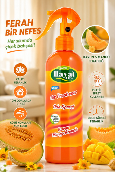 VENON ODA SPREY 350 ML MANGO VE KAVUN ODA SPREY ODA KOKUSU ARAÇ KOKUSU OTO PA...