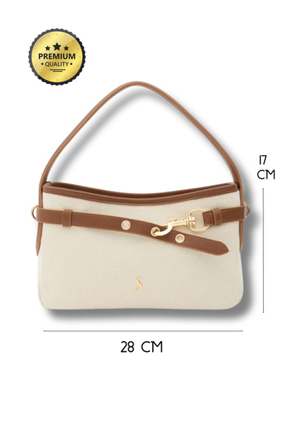 Santini Collection Women's Handbag, Arm Bag, and Crossbody Bag, Leather, Sued...