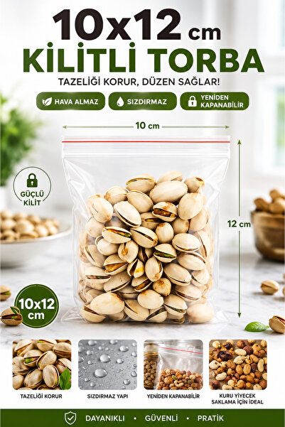 VENON 100 Pieces 🥜   10 X 12 cm 🥜 Lockable Bag 🥜   Ziplock Bag / Transpare...