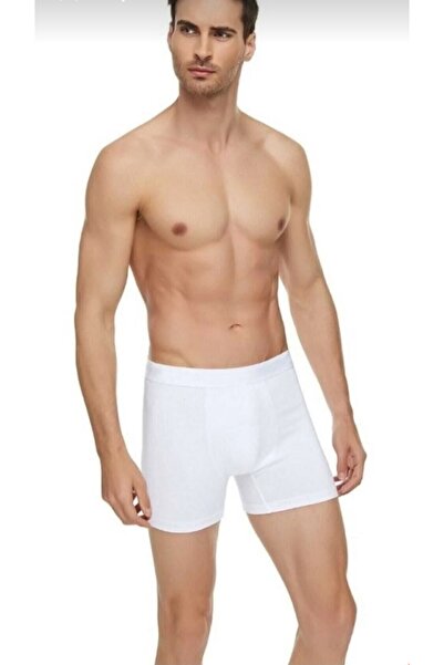 Butik Beyaz %94 pamuk %6 elastan rahat kullanışlı tutku erkek boxer
