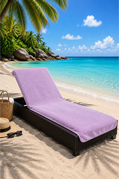 DensHaus 75X200 Lilac Purple Beach Sunbed Towel Cotton