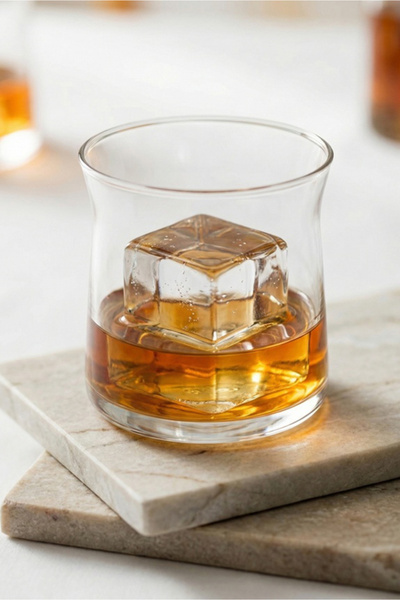 LAV Vera Glass Whiskey Glasses Set of 6 360 ml (Soft Drink/Cocktail Glasses)