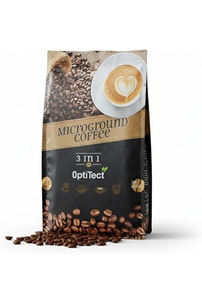 OptiTect Arabica Microground Coffee 3 in 1 Sugar Free, 24 Stick Packs, Instan...