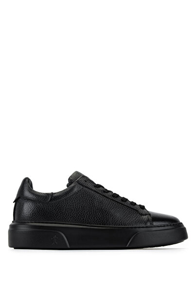 Tamer Tanca Erkek Hakiki Deri Siyah/Siyah Sneakers & Spor Ayakkabı