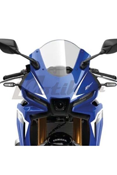 Motiker Yamaha YZF-R25 2025-2026 Model Ön Kafa Stıcker Etiket Model 2 Beyaz