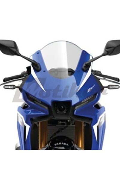 Motiker Yamaha YZF-R25 2025 Model Ön Kafa Stıcker Etiket Model 1 Beyaz