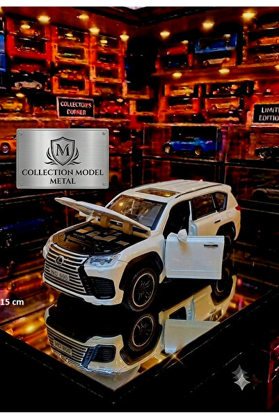 OYUNCAKSAHİLİ LEXUS JİP DİECAST TARZI METAL ARABA 15 CM KOLEKSİYON KAPILAR BA...