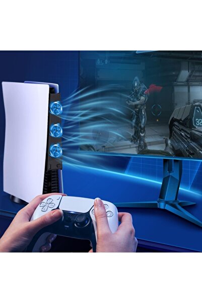Arabest Gaming Console Cooling Fan,Horizontal,Upgraded Quiet Cooler with LED ...