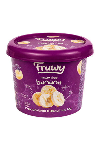 fruwy Freeze Dried Muz Kova (Dondurularak Kurutulmuş Muz) 30g