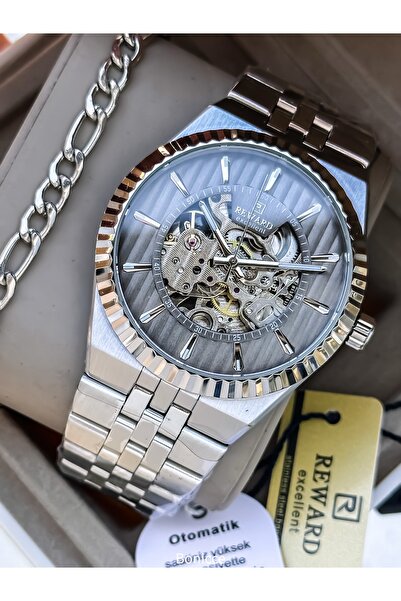 Reward Smoked Steel Cord, Automatic (Battery-Free), 5 Atm, Vip Men's Wristwat...