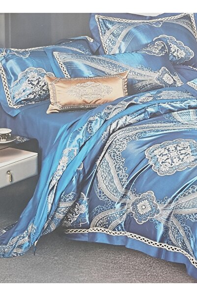 MILANO COLLECTION Lenjerie de Pat Dublu Jacquard, Microfibră Premium, Model G...