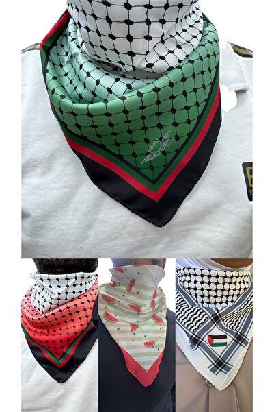 ALDAIYR 4 bucăți eșarfe tematice cu Palestina 50x50, unisex, potrivite pentru...