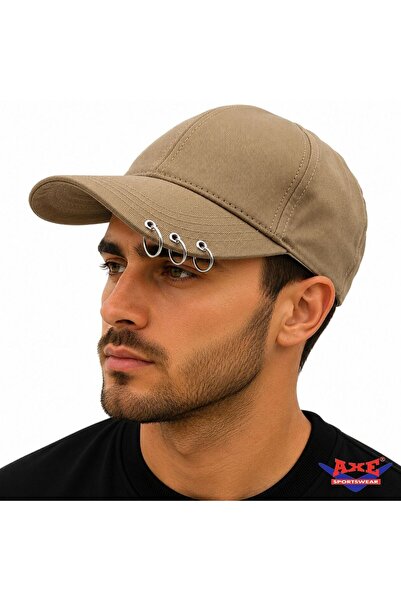 AXE SPORTSWEAR Unisex Mink Summer Summer Baseball Cap Hat with Piercing Ring ...