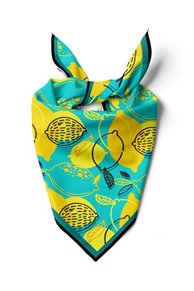 Modabutik B20 Violla Limon Desenli Bandana