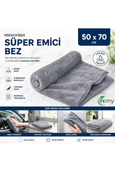 femy shop Mikrofiber süper emici kurulama bezi