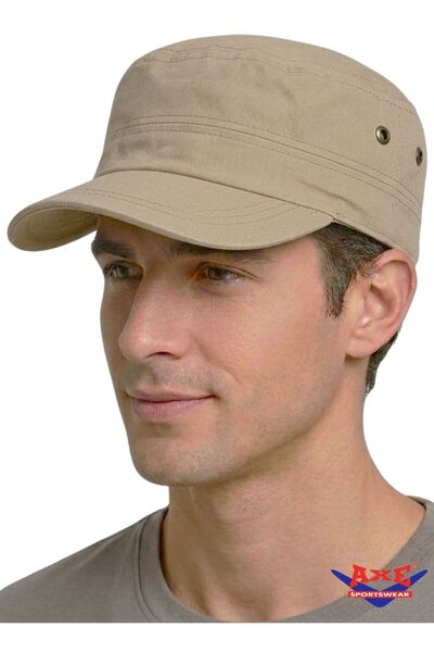 AXE SPORTSWEAR Yazlık Camel Renk Arkası Cırtlı Ayarlanabilir Castro Cap Kep A...